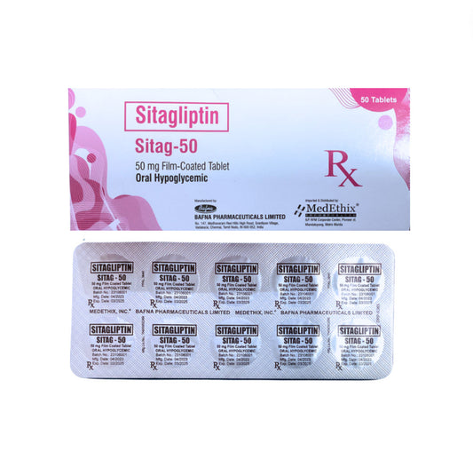 Sitagliptin 50mg. Tablet x 1s