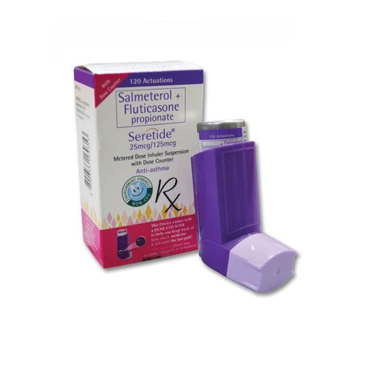 SERETIDE Salmeterol + Fluticasone 25 mcg/250 mcg x 120 doses Metered Dose Inhaler