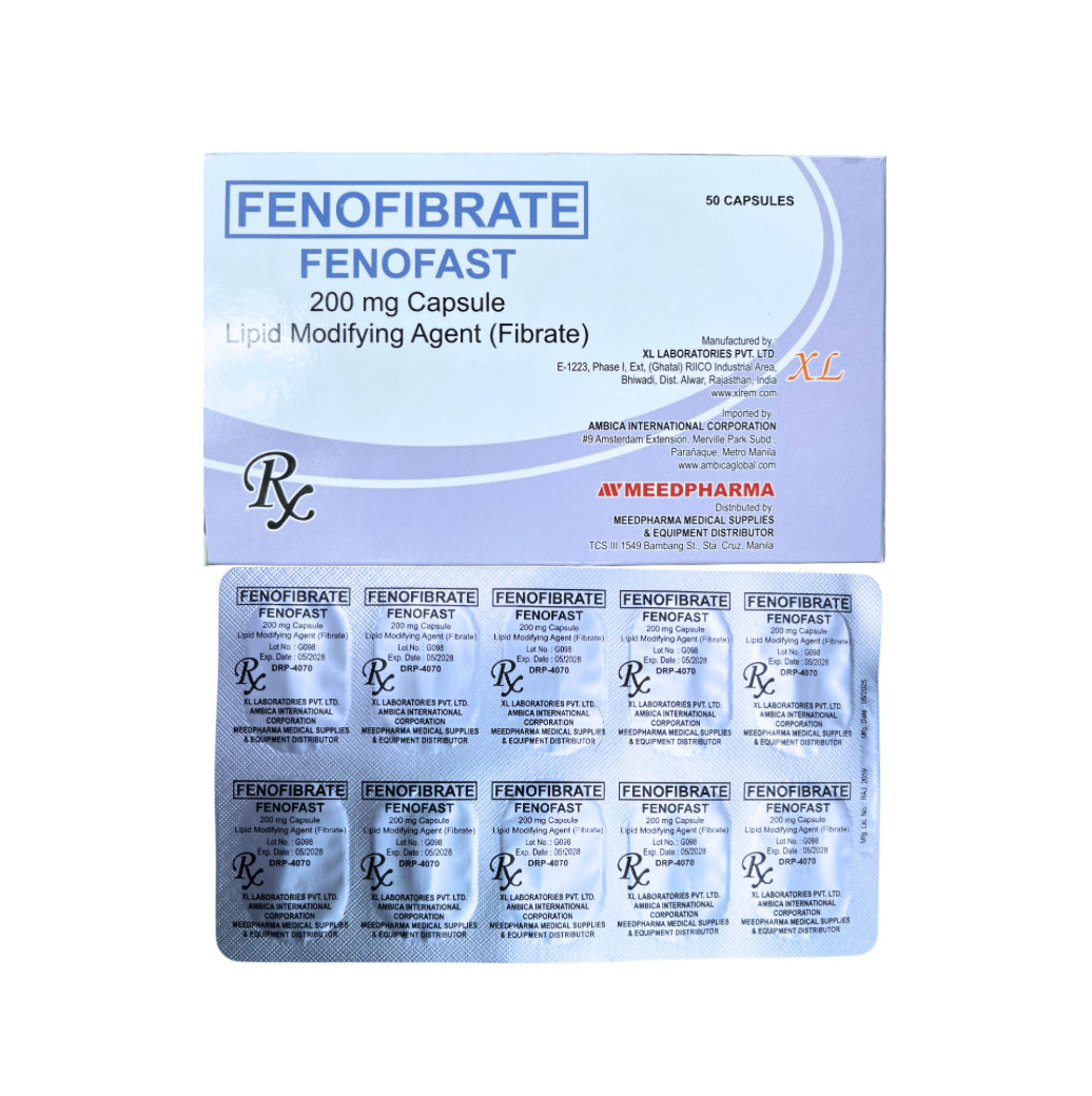FENOLIT ( Fenofibrate )  200mg Capsule x 1