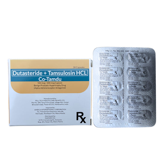 Dutasteride+Tamsulosin 500mcg/400mcg. Tablet x 1