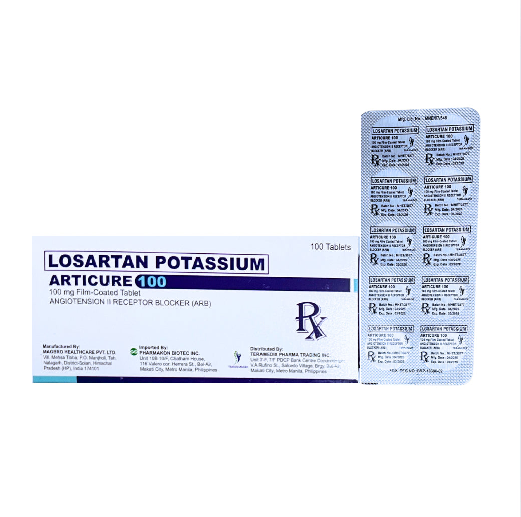 Losartan 100mg Tablet x 1