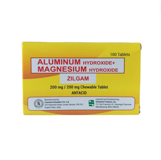 Aluminum+Magnesium 200mg/100mg Tablet x1