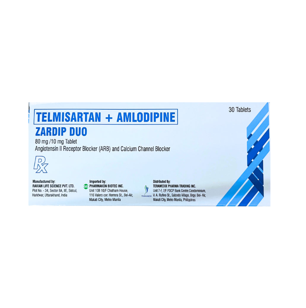 Twynsta (Telmisartan + Amlodipine) 80mg./10mg. Tablet x 1