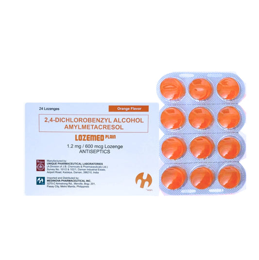Dichlorobenzyl Alcohol+ Amylmetacresol Lozenges x 24’s
