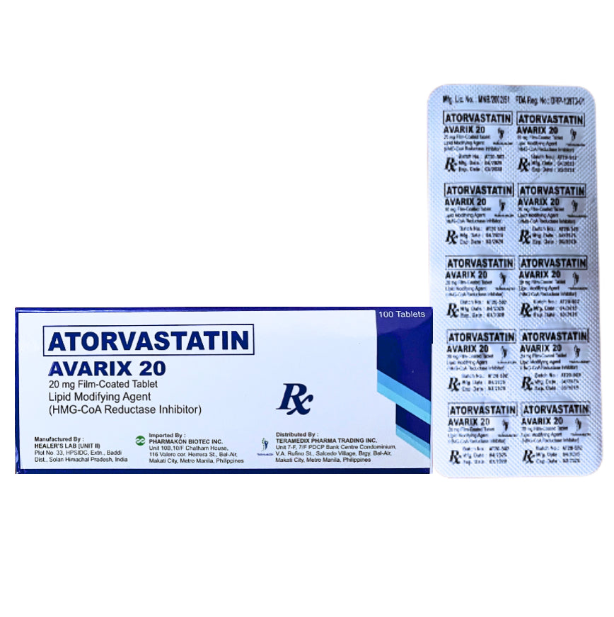 Atorvastatin 20mg Tablet x 1