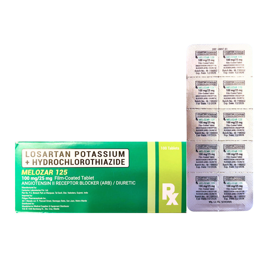 Arbloc Plus (Losartan + Hydrochlorothiazide) 100mg/25mg Tablet x 1