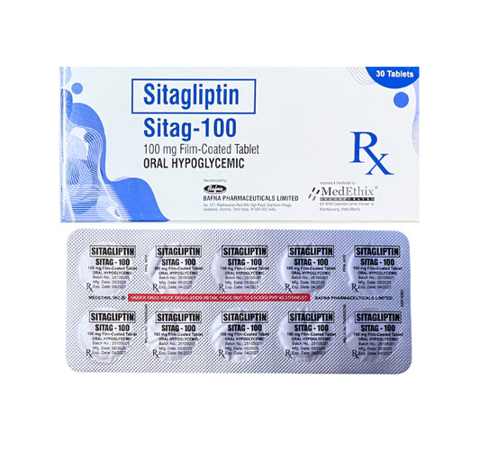 Sitagliptin 100mg. Tablet x 1s