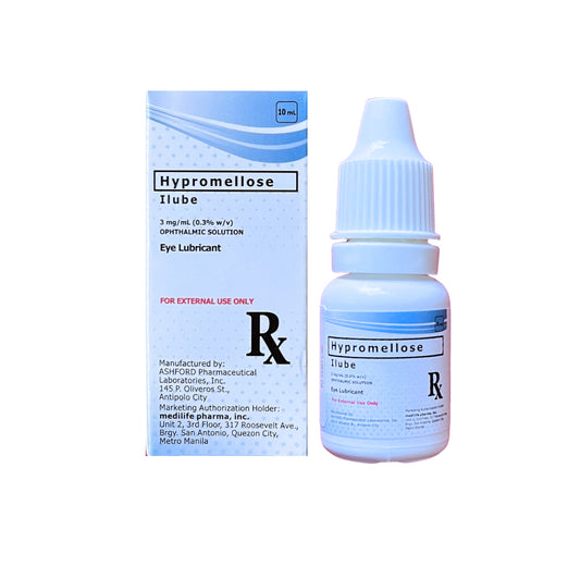 Hypromellose Artificial Tears 3mg./ml Eye Drops 10ml.