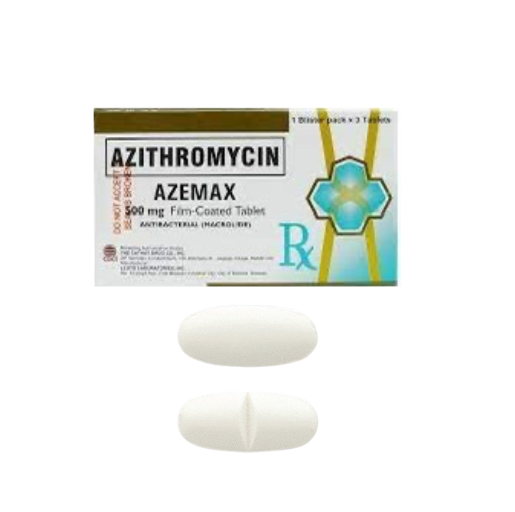 Azith Azemax AZEMAX ( Azithromycin ) 500mg Tablet x 1 – XalMeds