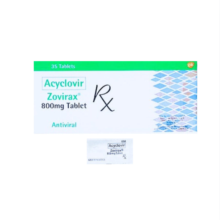 ZOVIRAX ( Aciclovir ) 800mg Tablet x 1
