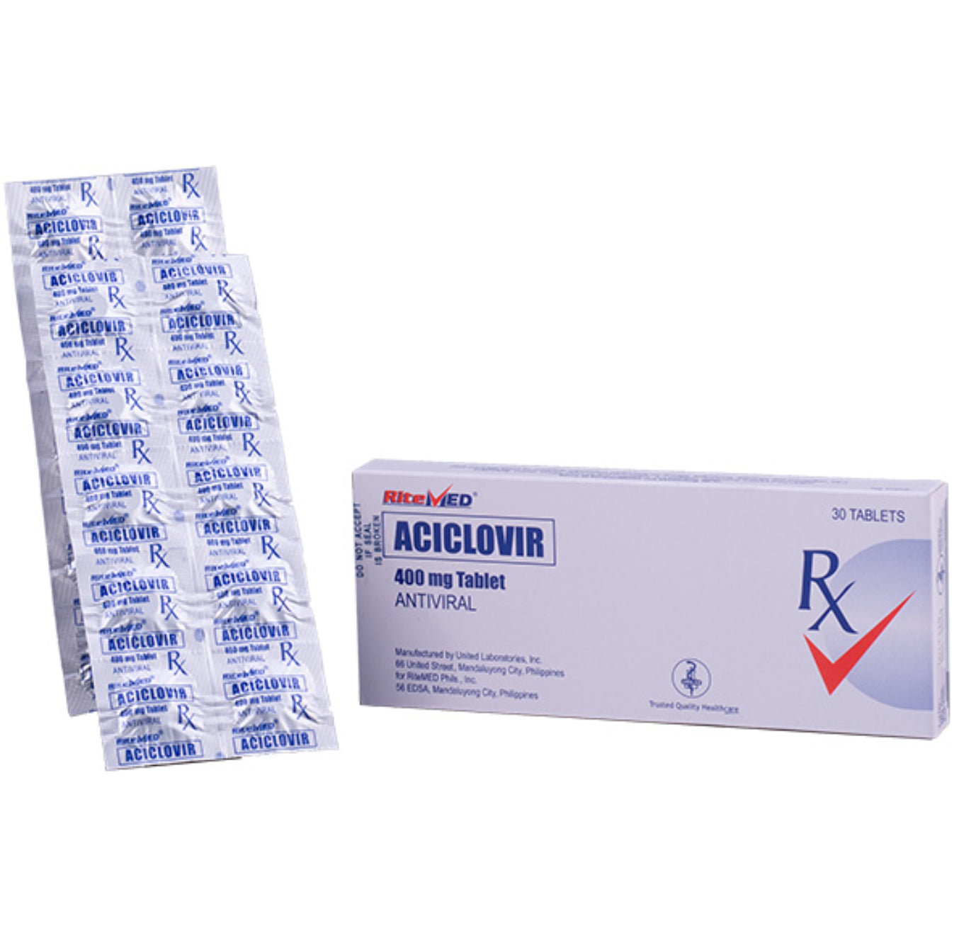 RITEMED ( Aciclovir ) 400mg Tablet x 1