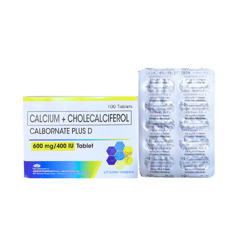 CALCIUMADE Calcium + Vitamin D3 600mg/400iu Tablet  x 1