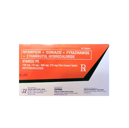 Isoniazid +Rifampicin + Pyrazinamide + Ethambutol 75/150/400/275mg. Tablet x 1