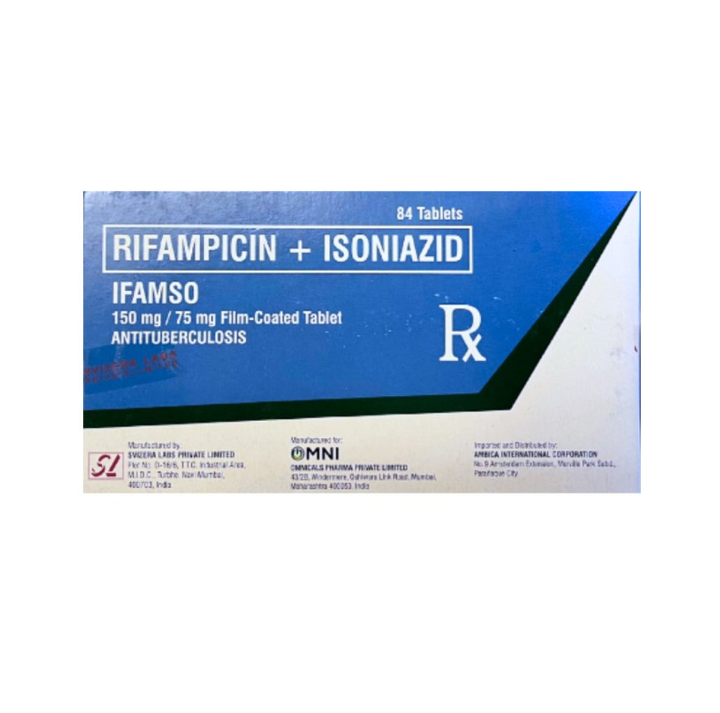 FIXCOM 2 ( Rifampicin + Isoniazid 150/75mg.) Tablet x 1