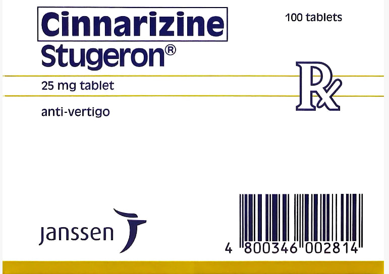 STUGERON (Cinnarizine) 25mg Tablet x 1