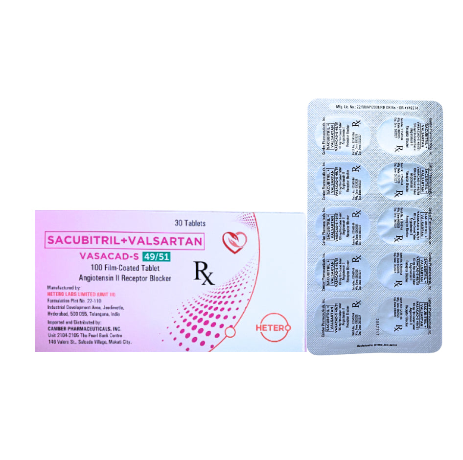 Sacubitril/Valsartan 100mg Tablet