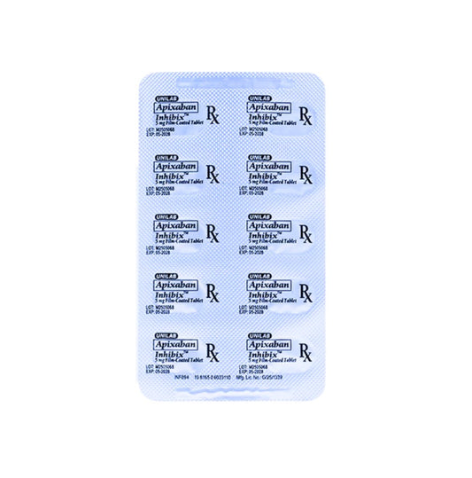 INHIBIX Apixaban 5mg Tablet x 1