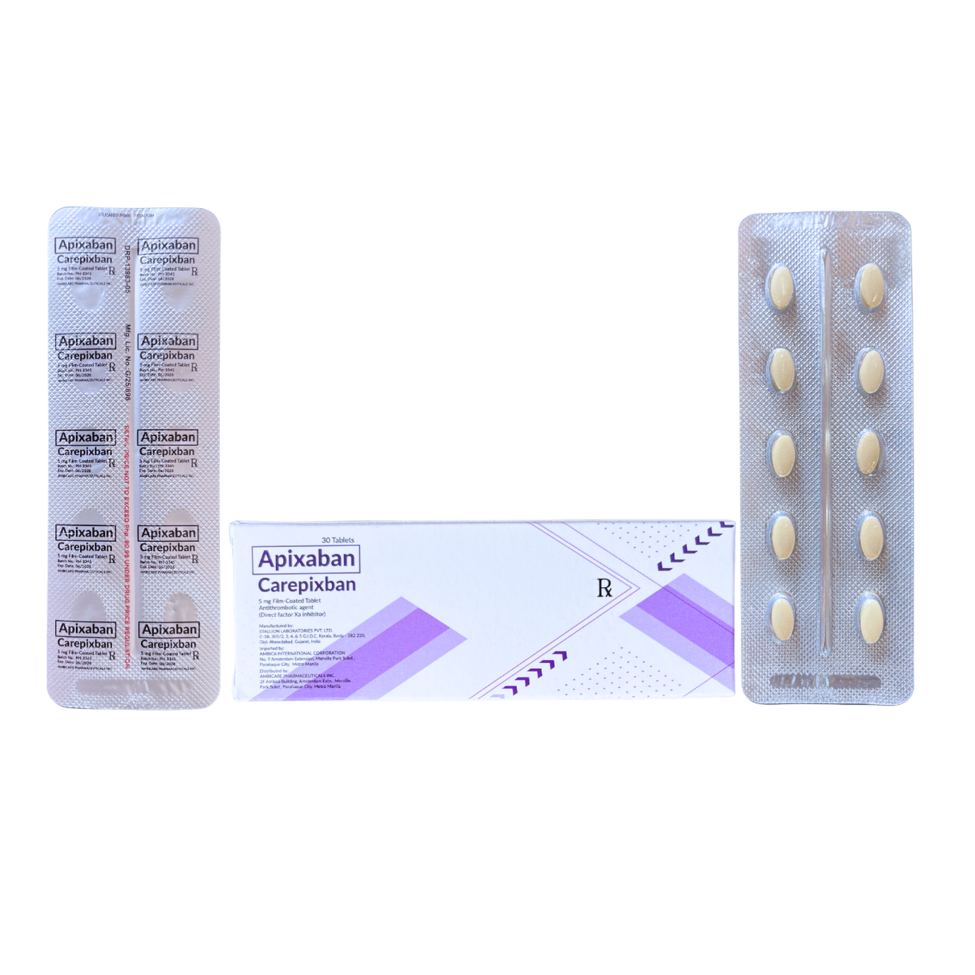 Apixaban 5mg Tablet x 1