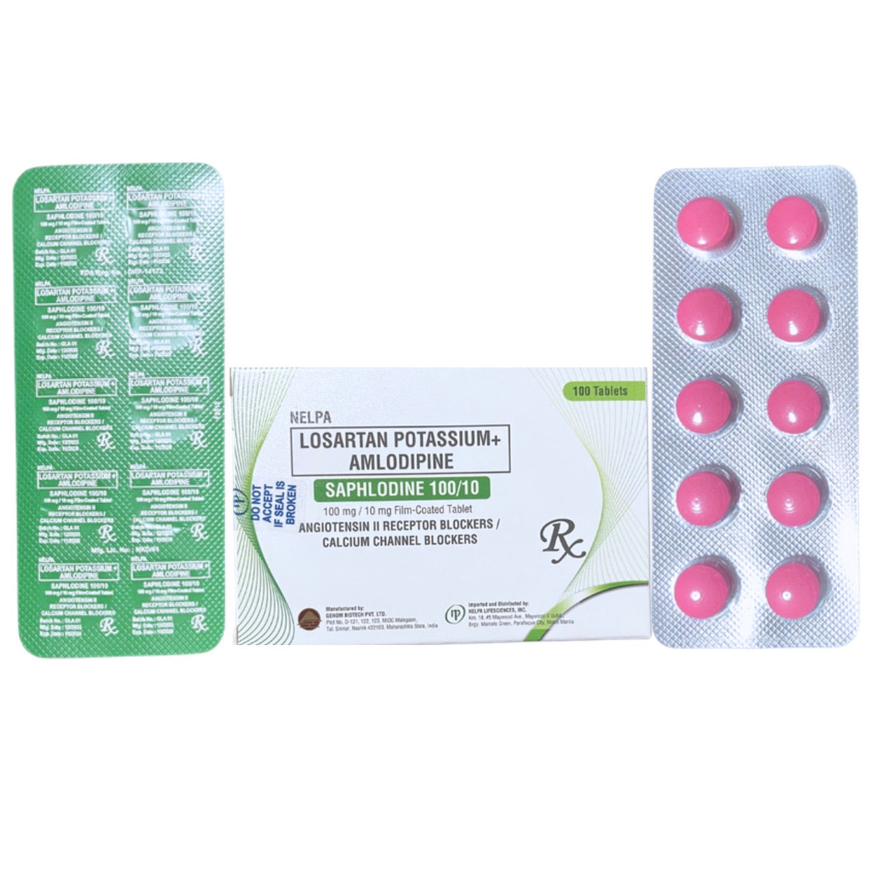 Amlife (Losartan + Amlodipine) 100mg/10mg Tablet x 1