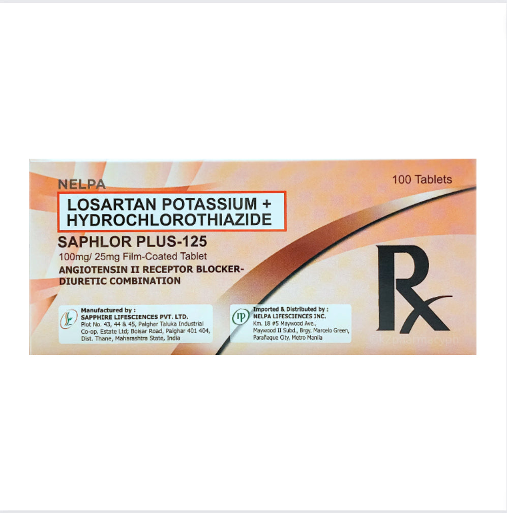 Kenzar Plus (Losartan + Hydrochlorothiazide) 50mg/12.5mg Tablet x 1