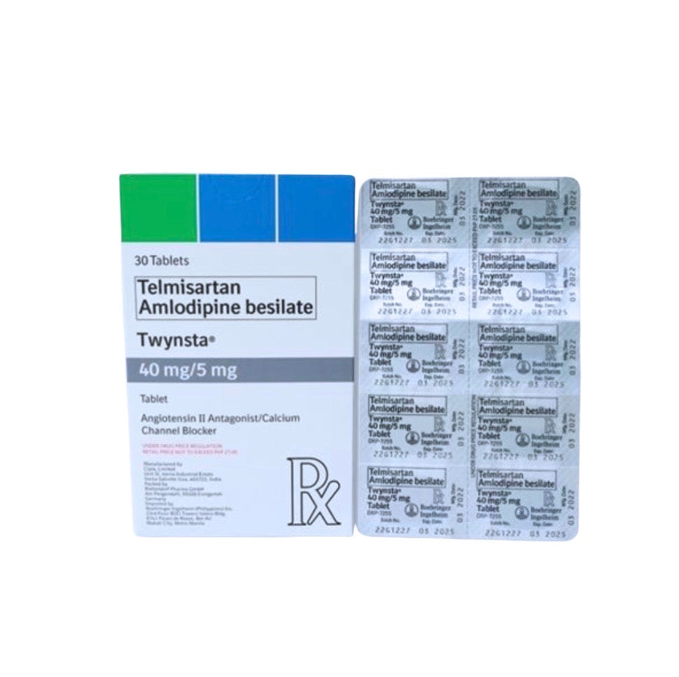 Twynsta (Telmisartan + Amlodipine) 40mg./5mg. Tablet x 1