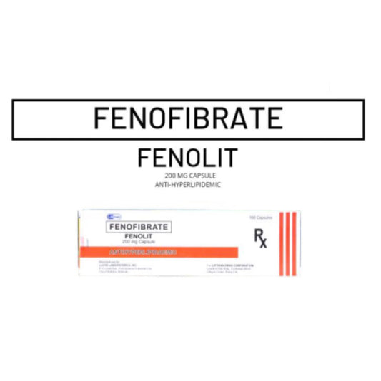 FENOLIT ( Fenofibrate ) 200mg Capsule x 1