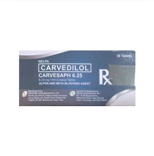 Carvedilol 6.25mg Tablet x 1