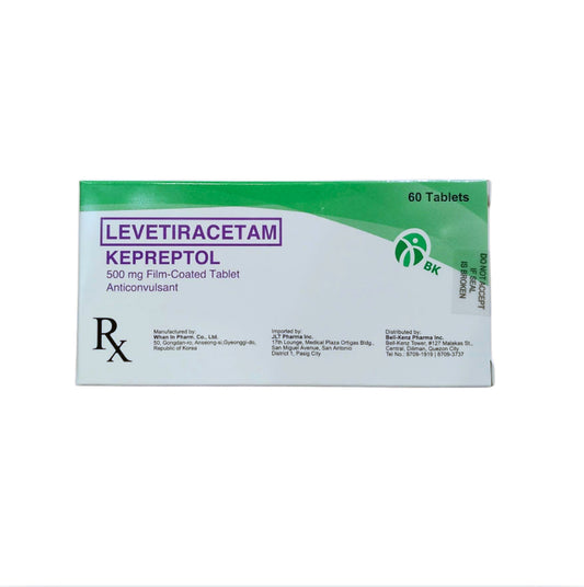 KEPREPTOL Levetiracetam 500 mg Film coated tablet x 1
