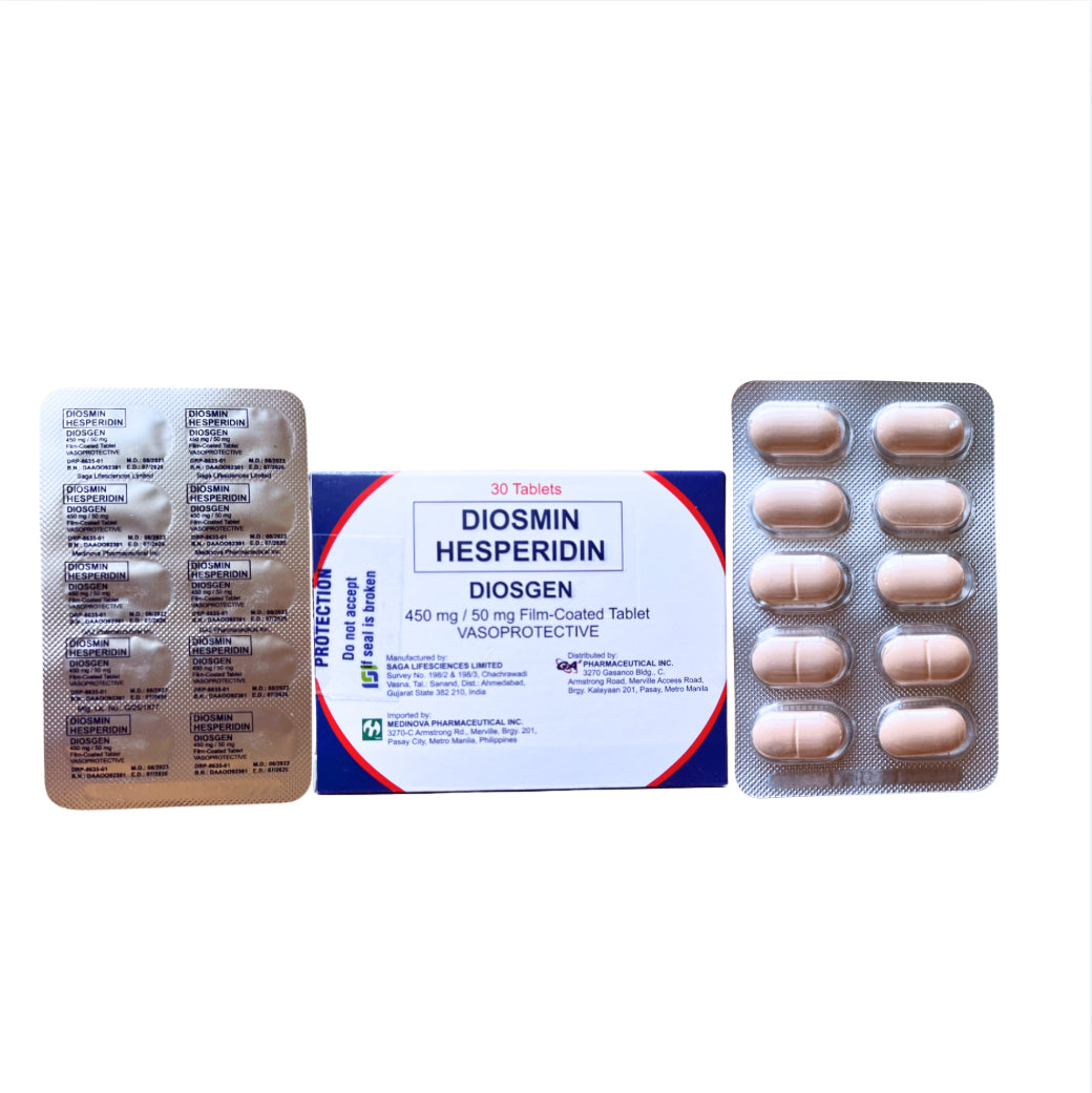 DIOXEL (Diosmin+Hesperidin) 450mg./50mg. Tablet