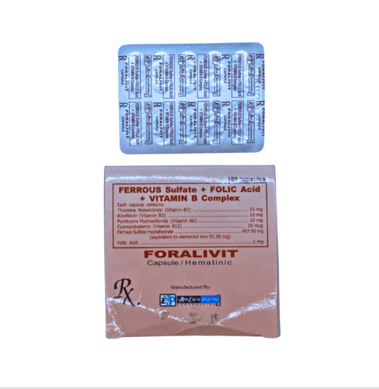 Ferrous Sulfate + Folic Acid + Vitamin B Complex Capsule x 1s