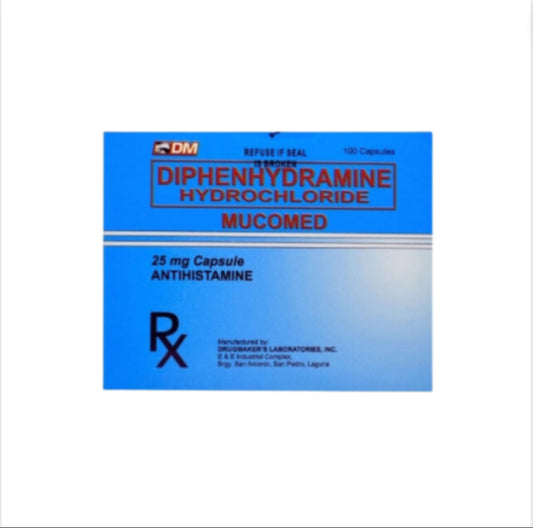 BENDARYL Diphenhydramine 25mg Capsule x 1