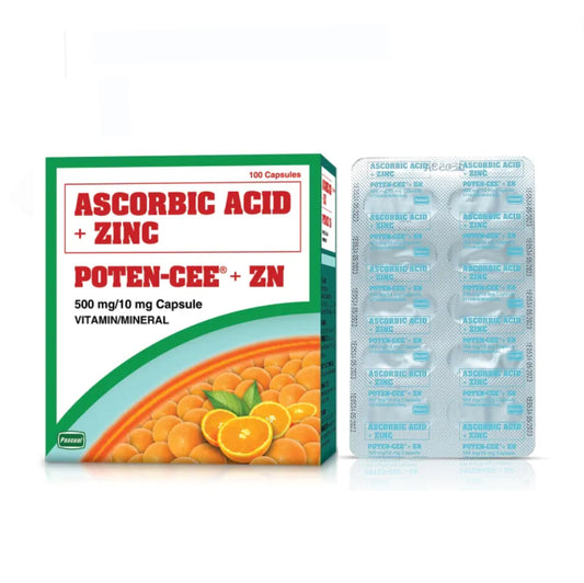 Poten-Cee ZN (Ascorbic Acid + ZINC ) Capsule 1