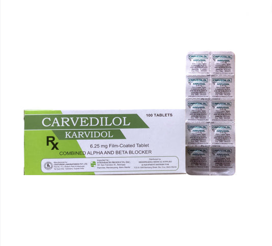 Carvedilol 6.25mg Tablet x 1