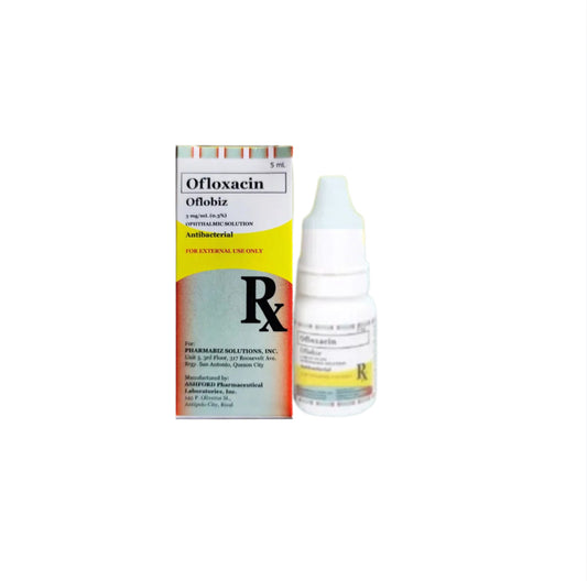 Ofloxacin 3mg/5ml Opthalmic (Eye) Drops x 1