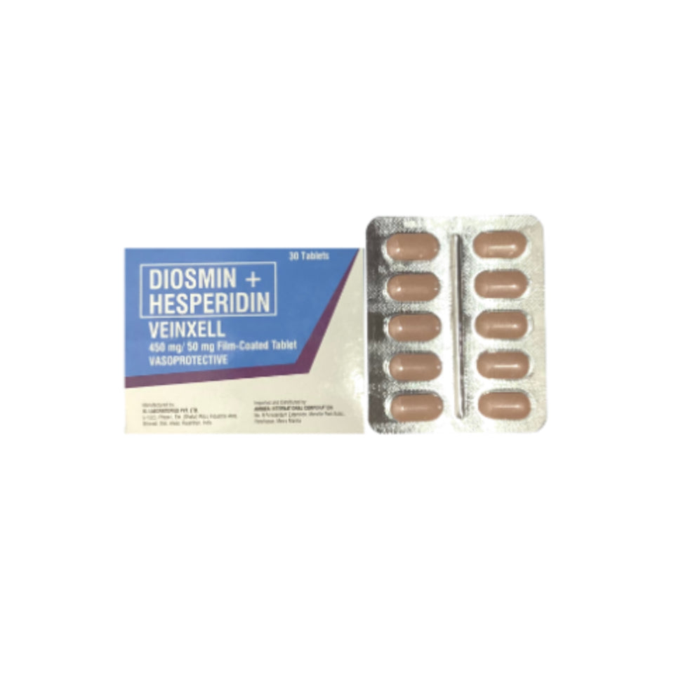 DIOXEL (Diosmin+Hesperidin) 450mg./50mg. Tablet