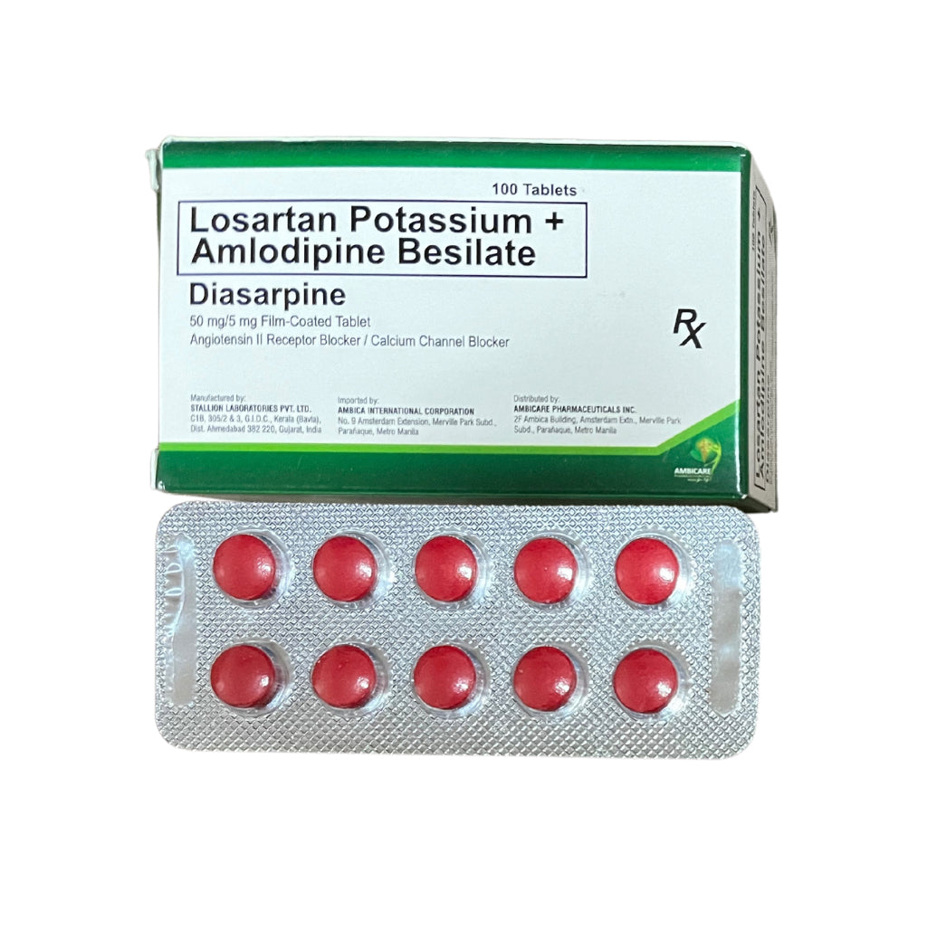 Losartan+Amlodipine 50mg/5mg Tablet x 1