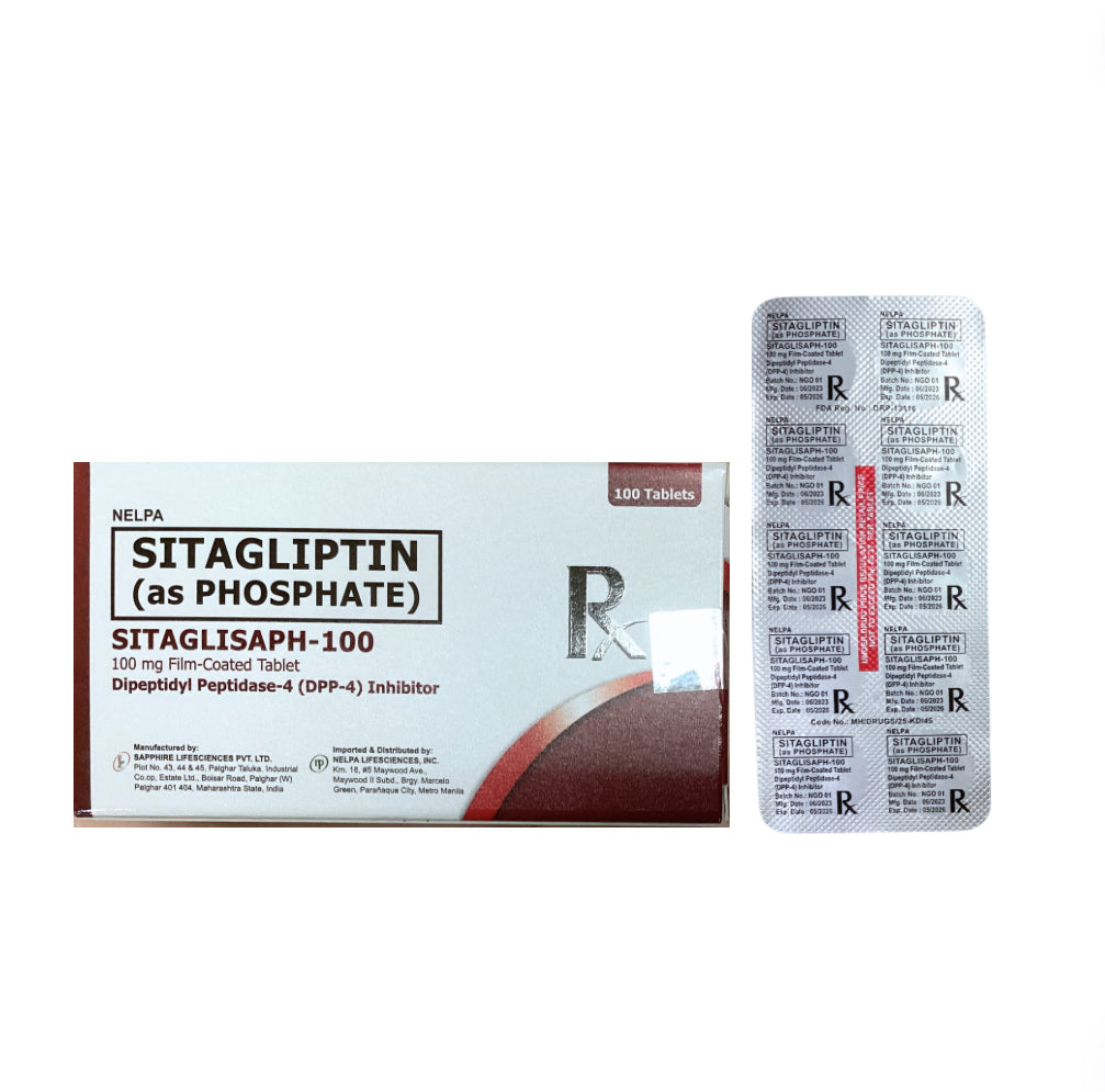 Sitagliptin 100mg. Tablet x 1s