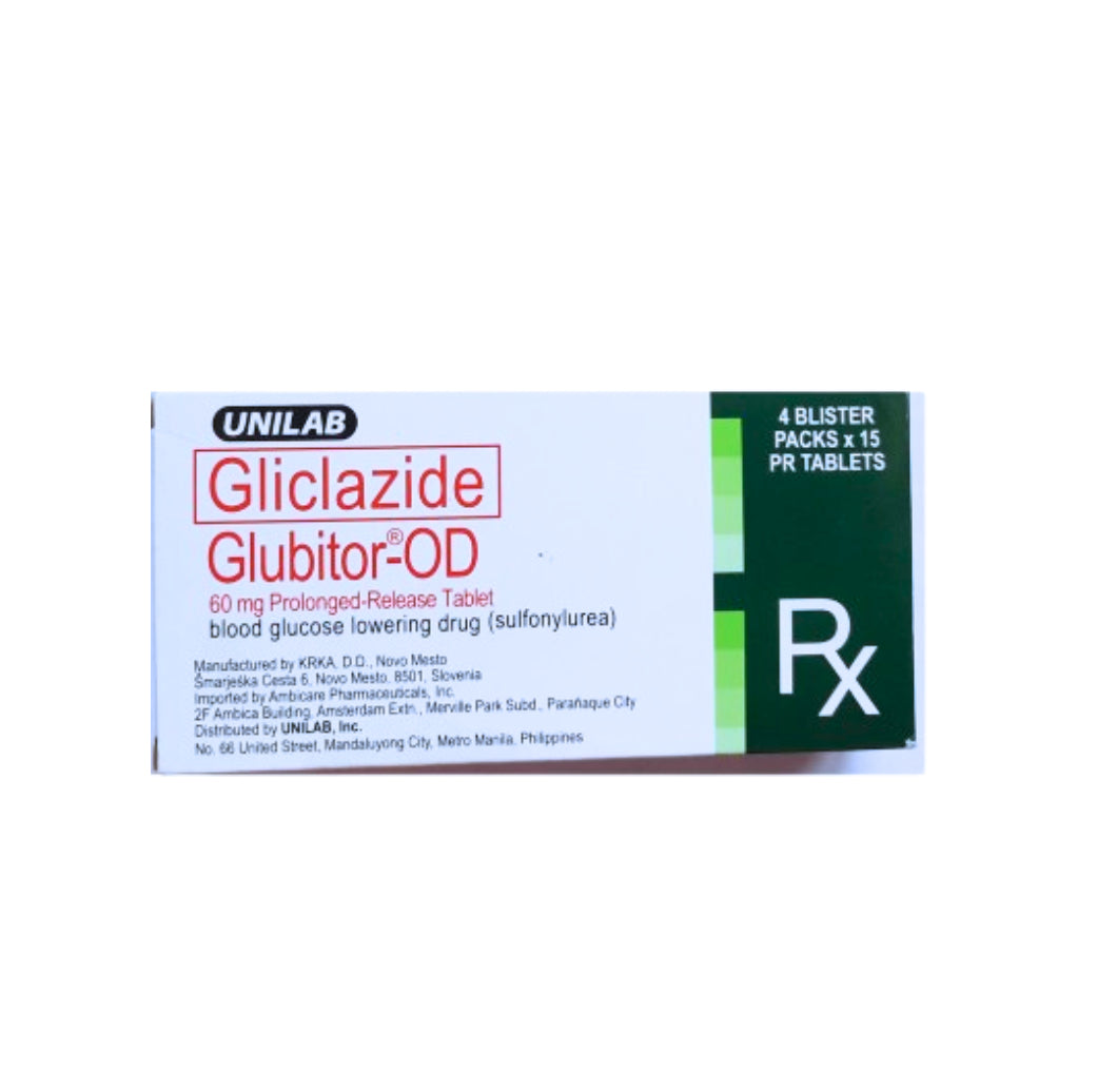 GLUBITOR OD Gliclazide 60mg Tablet x 1