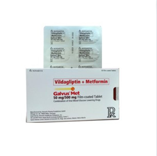 GALVUSMET Vildagliptin + Metformin 50mg/500mg. Tablet x 1s