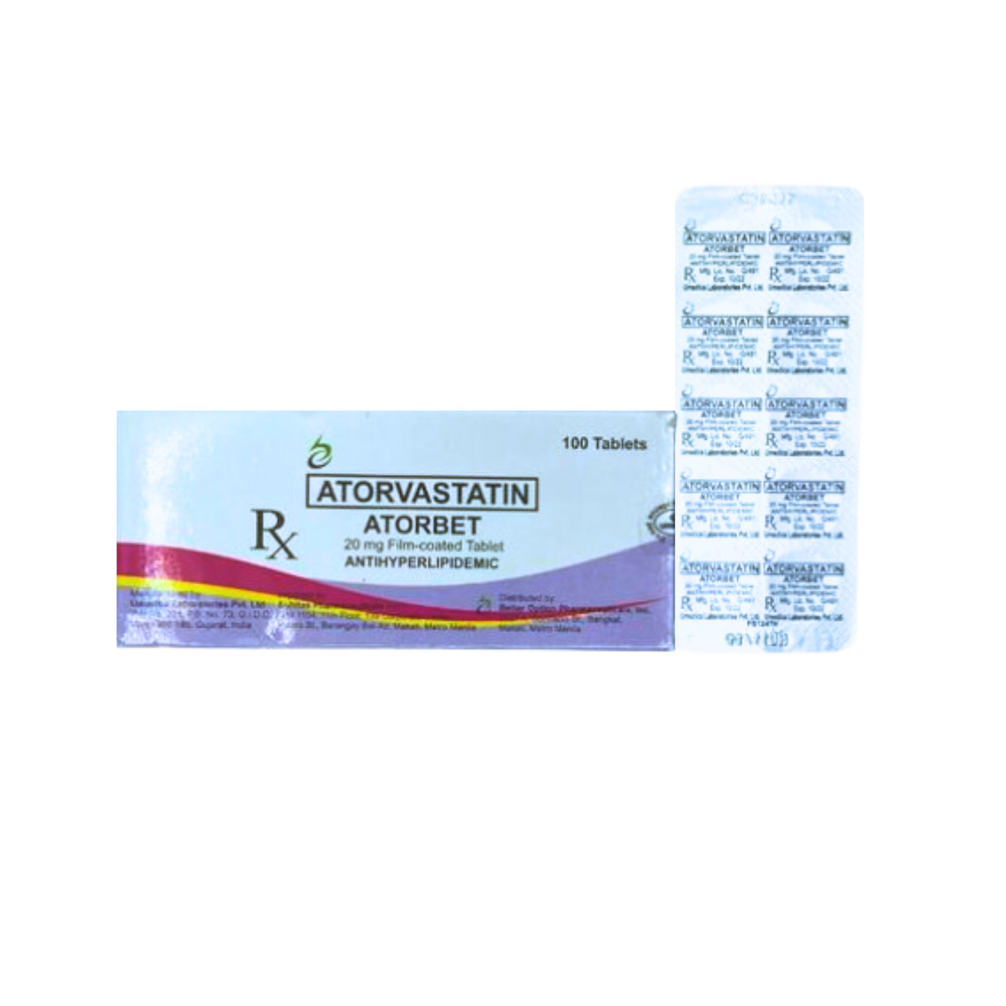 Atorvastatin 20mg Tablet x 1