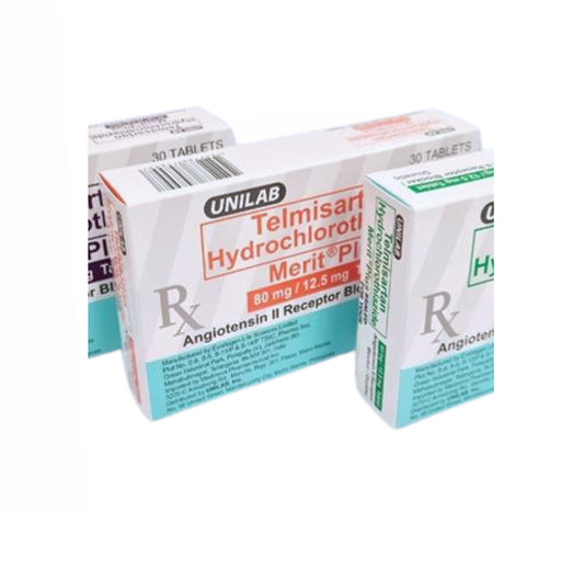 MERIT PLUS (Telmisartan + Hydrochlorothiazide) 80mg./12.5mg. Tablet x 1