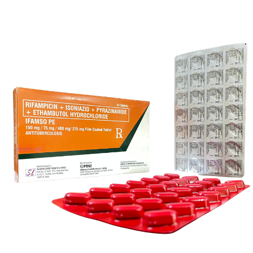 FIXCOM 4 ( Isoniazid +Rifampicin + Pyrazinamide + Ethambutol 75/150/400/275mg.) Tablet x 1
