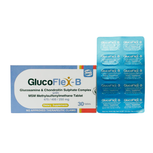 Glucosamine+ Chondroitin+ MSM 475/400/250mg. Tablet x 1