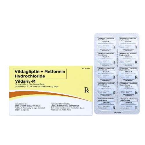 PROGLIN MET  Vildagliptin + Metformin 50mg/500mg. Tablet x 1s
