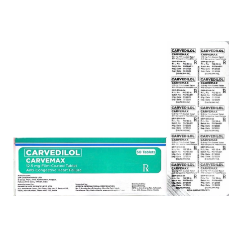 Carvedilol 12.5mg Tablet x 1