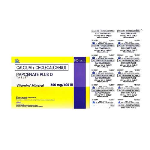 CALCIUMADE Calcium + Vitamin D3 600mg/400iu Tablet  x 1