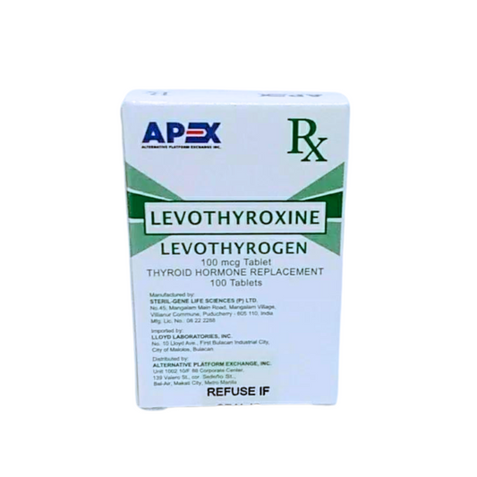 Levothyroxine 100 mcg Tablet x 100’s