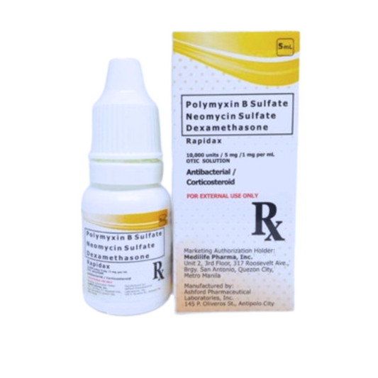 Polymyxin+Neomycin+Dexamethasone Ear Drops x 1
