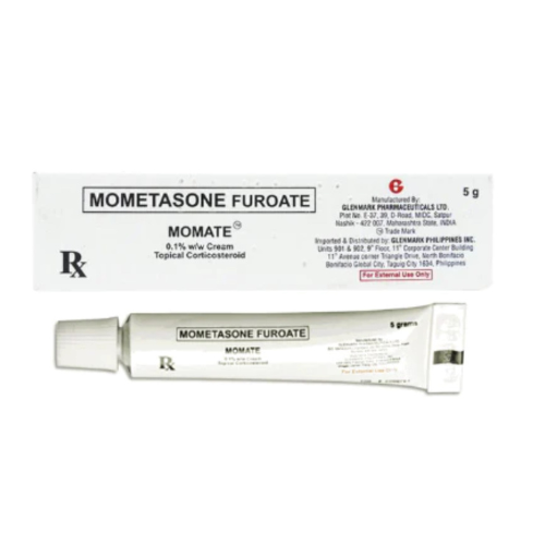 MOMATE Mometasone 1mg./g. (0.1%) Topical Cream 5mg. x 1 Tube