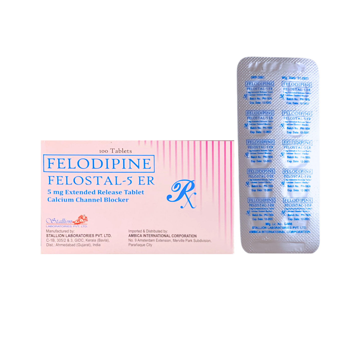 RITEMED Felodipine 5mg. ER Tablet x 1